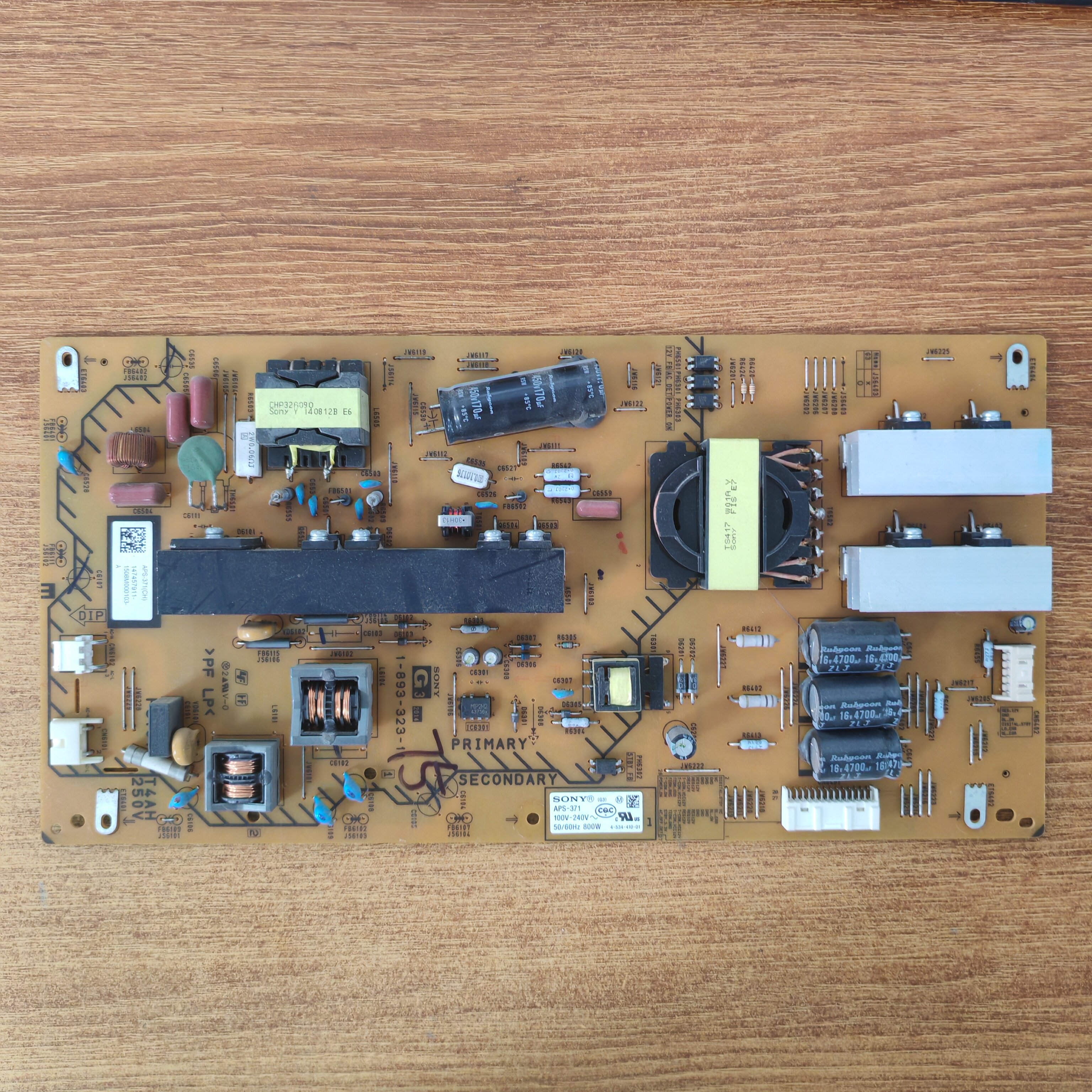 拆机索尼KD-65X9500B 75S9000B 电源板 APS-371 1-893-323-11 加