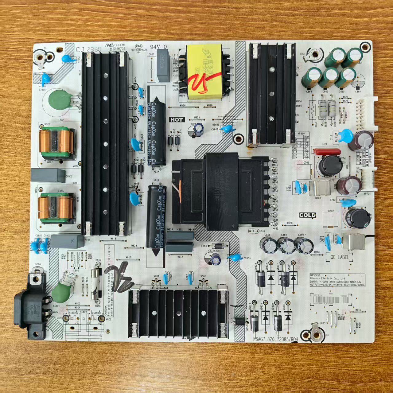 海信75E3F75D3K75V1K-M电源板