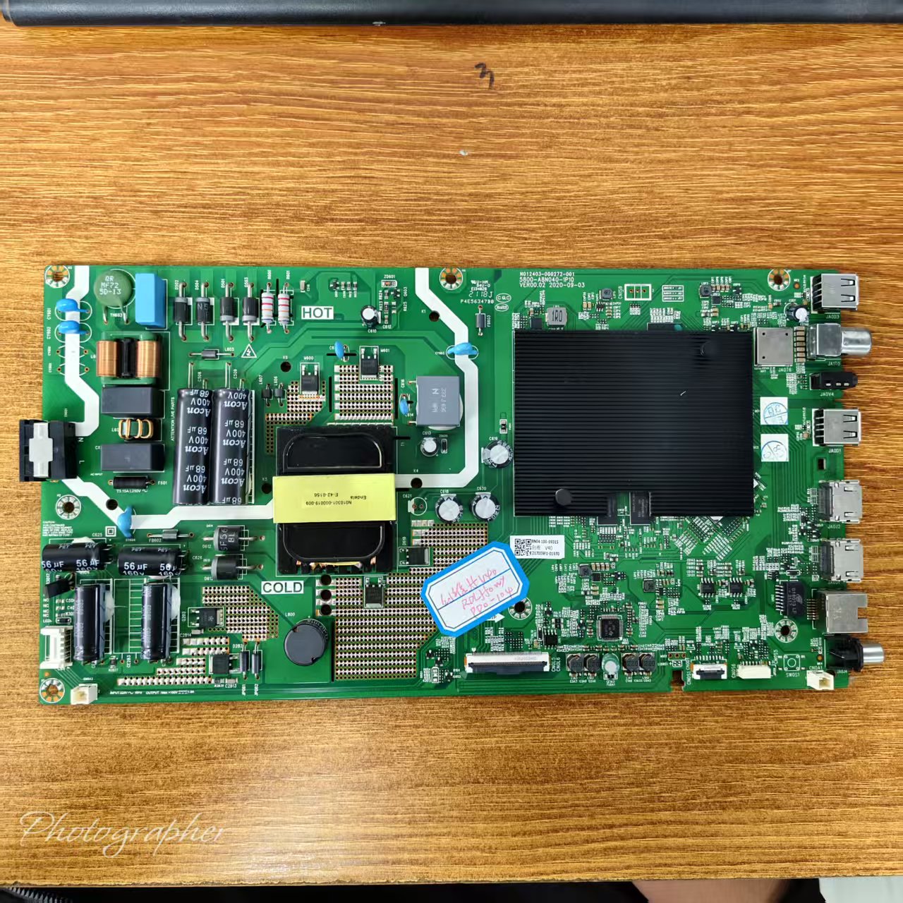 原装创维55V40主板5800-A8N040-1P10配屏RDL550WY(PD0-104)实物图