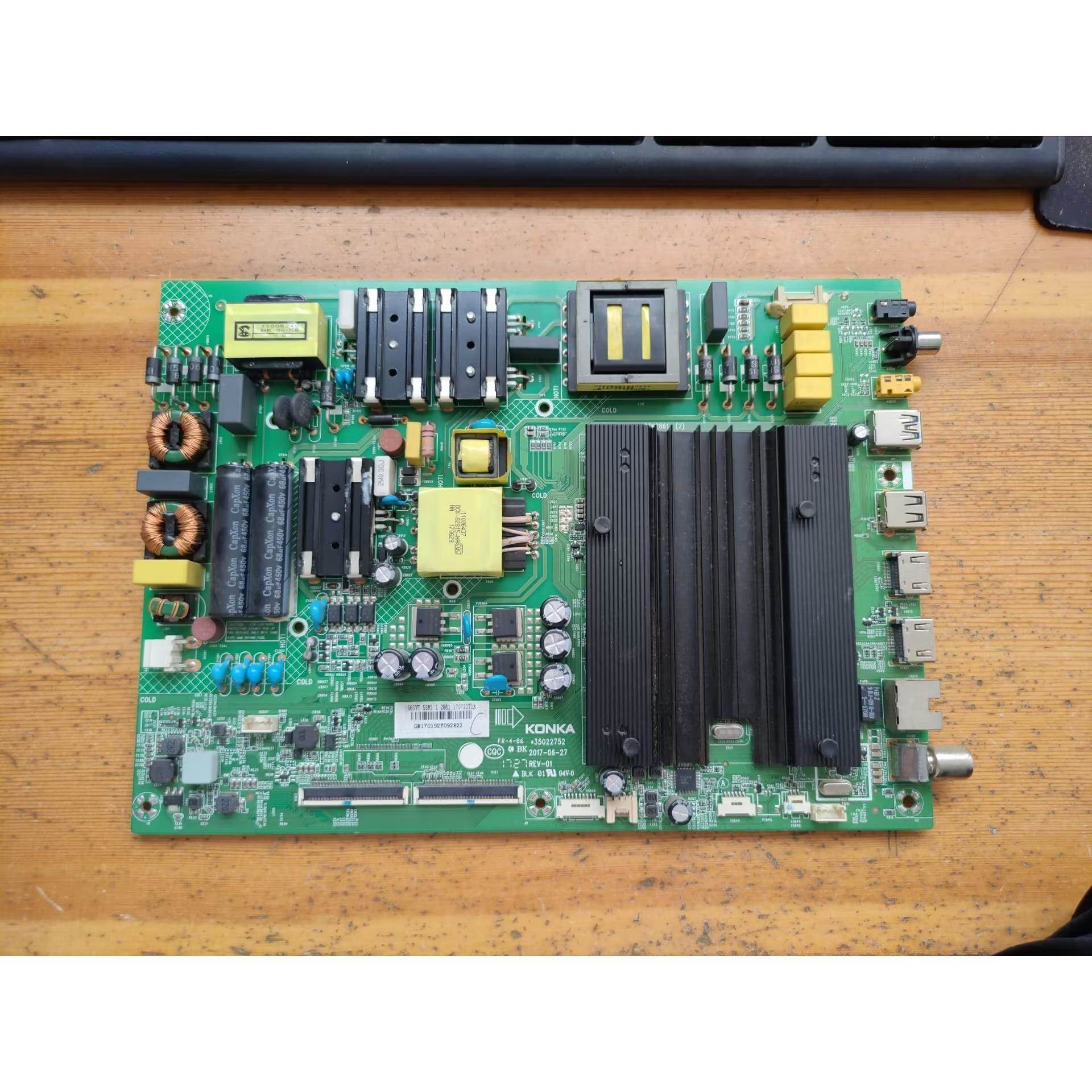 瑞原装康佳 LED55M1液晶电视主板35022752屏1560YT 72001560YT 现