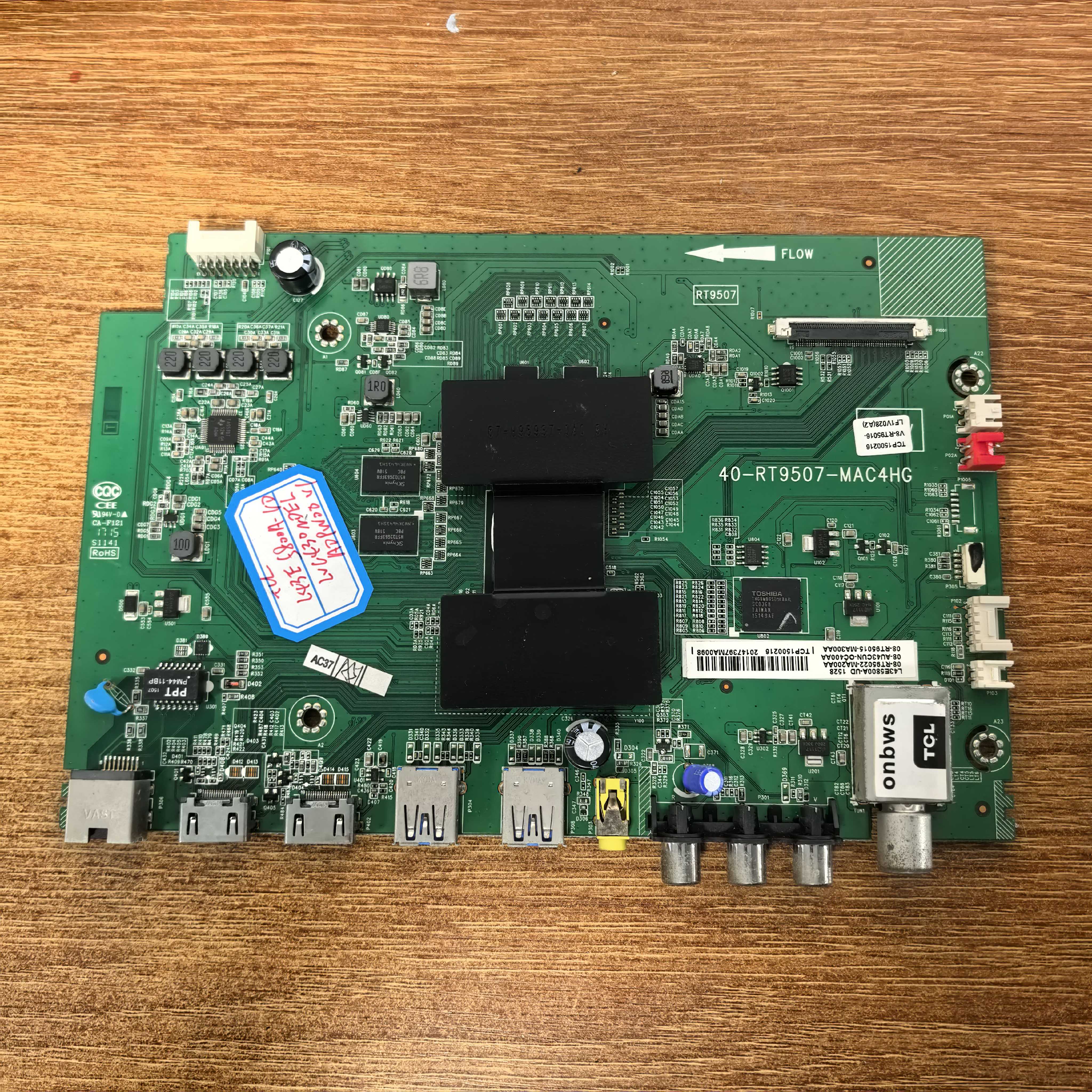 原装TCL L43E5800A-UD主板40-RT9507-MAC4HG屏LVU430NDEL测好发货
