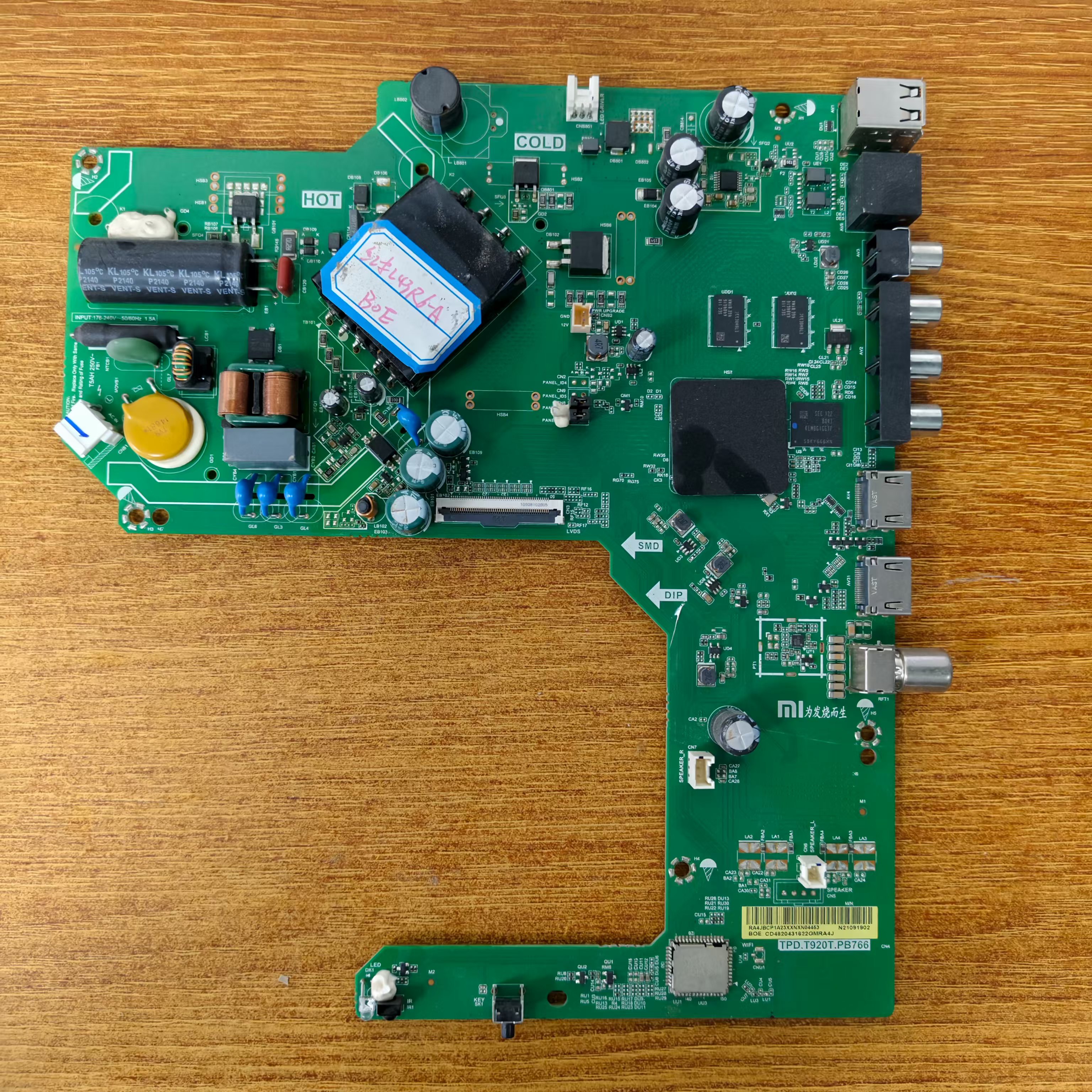 红米L43R6-A电视主板