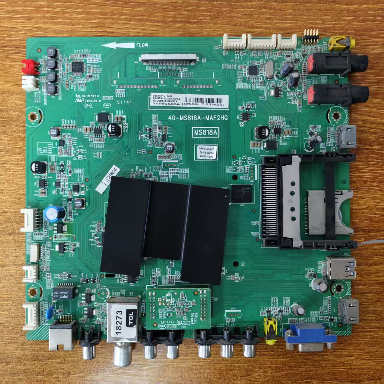 原装现货 TCL D55A571U主板40-MS818A-MAF2HG屏MT5461D01-1电路板