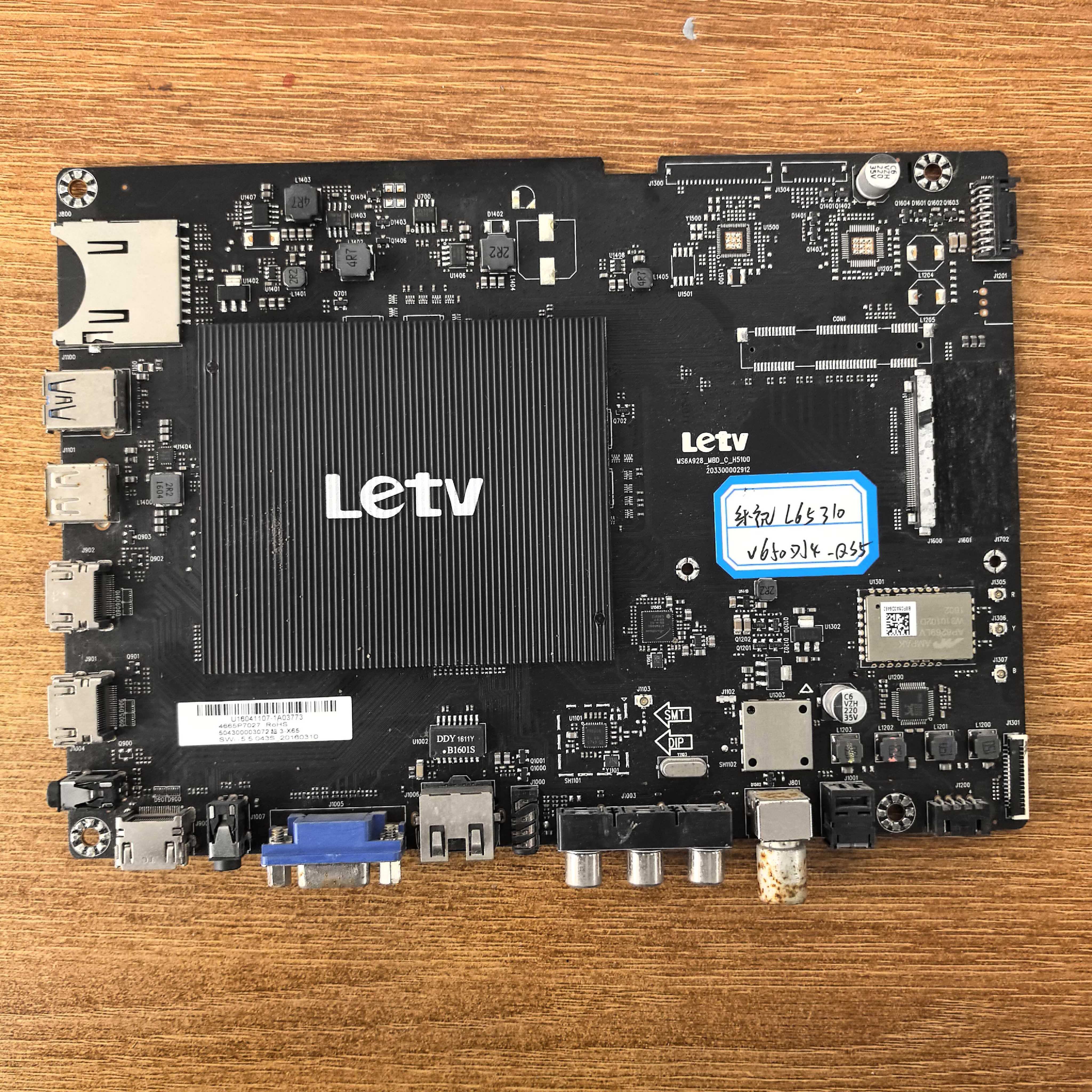 原装乐视L65310电视主板MS6A928-MBD-C-H5100屏V650DJ4-QS5测试好