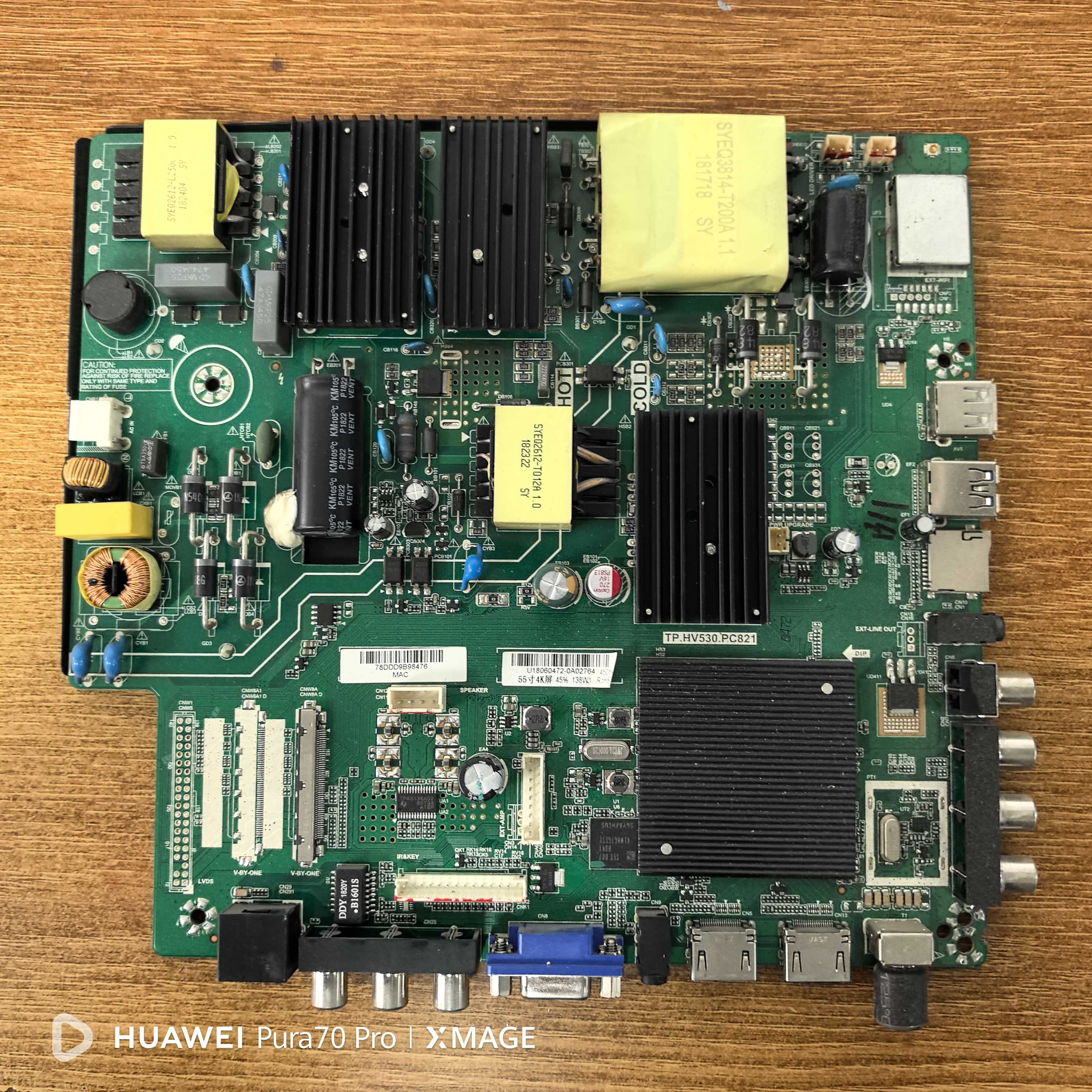 55寸4K 电视主板 TP.HV530.PC821 (50V-90V)*2路串联/450MA(100W)