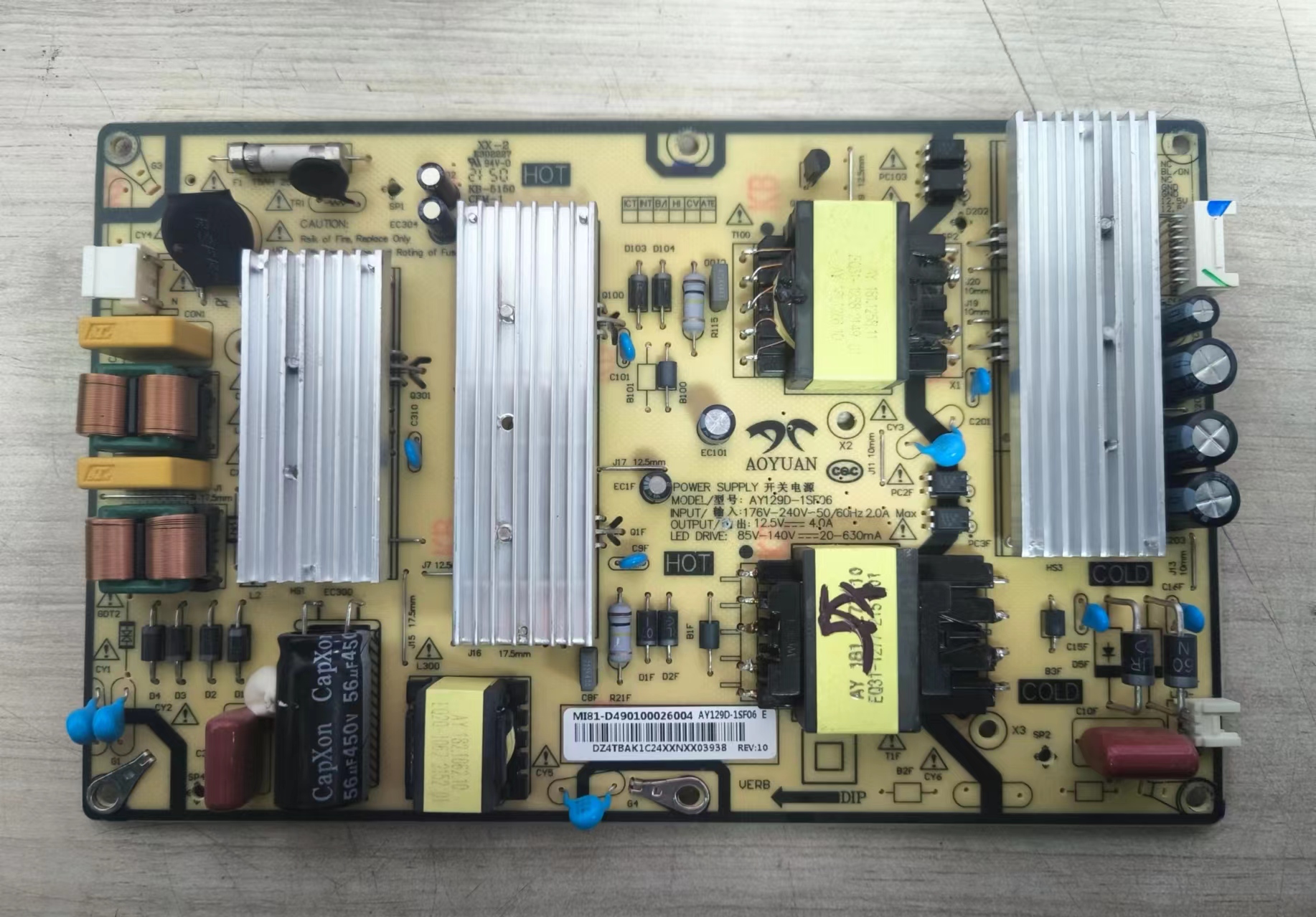 小米L55M7-EA电视电源板