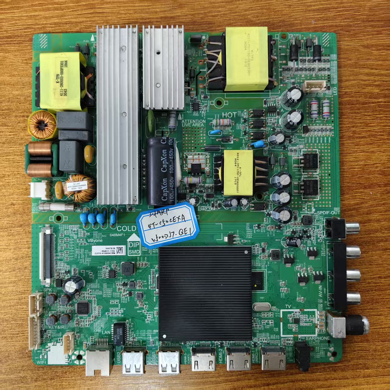 夏普 4T-C50CEXA主板648M4F1 4715-M648M4-A2233G01屏V500DJ7-QE1