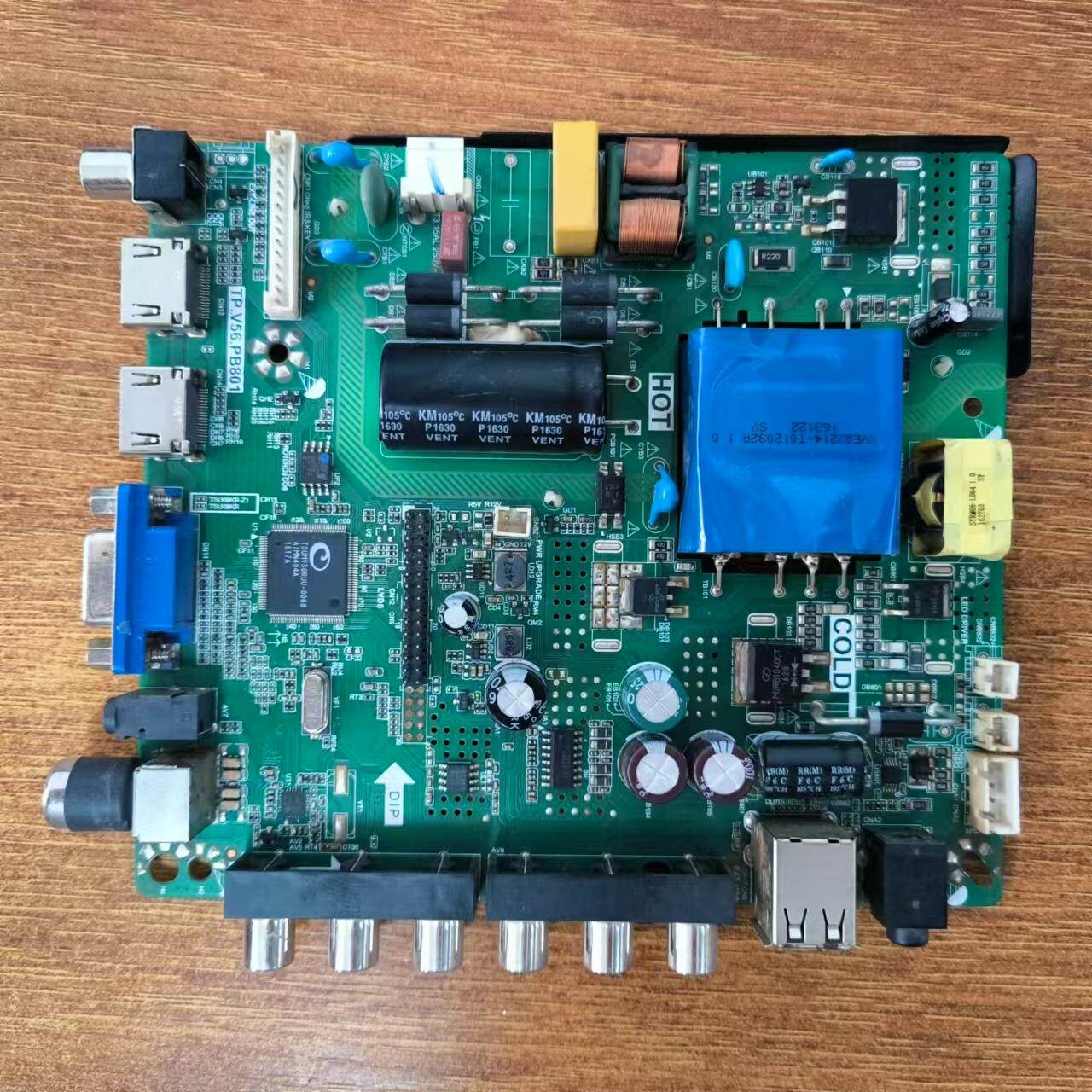 原装杂牌 39寸液晶电视主板TP.V56.PB801 66V-94V/600MA(45W)实拍