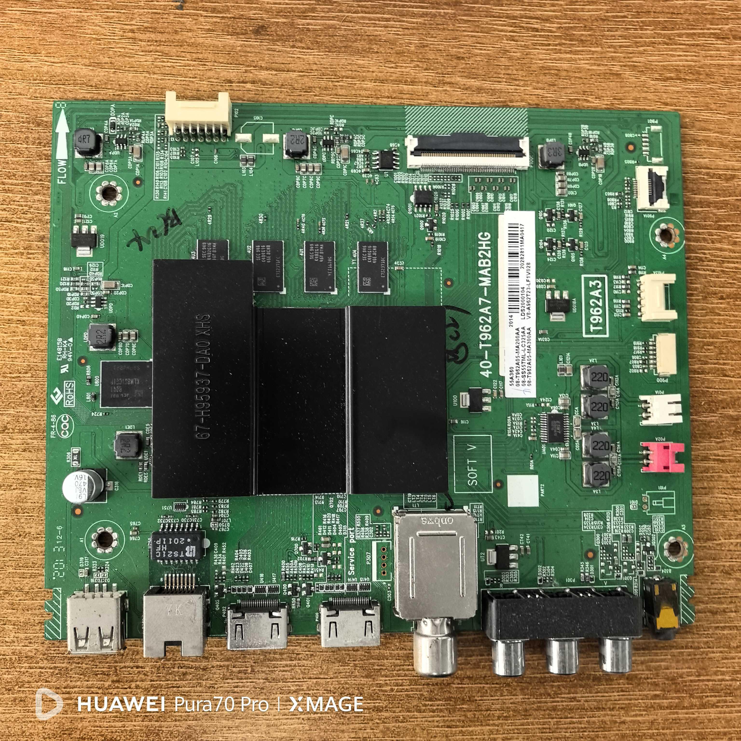 原装TCL 55A360液晶电视主板40-T962A7-MAB2HG屏LVU550NDEL电路板