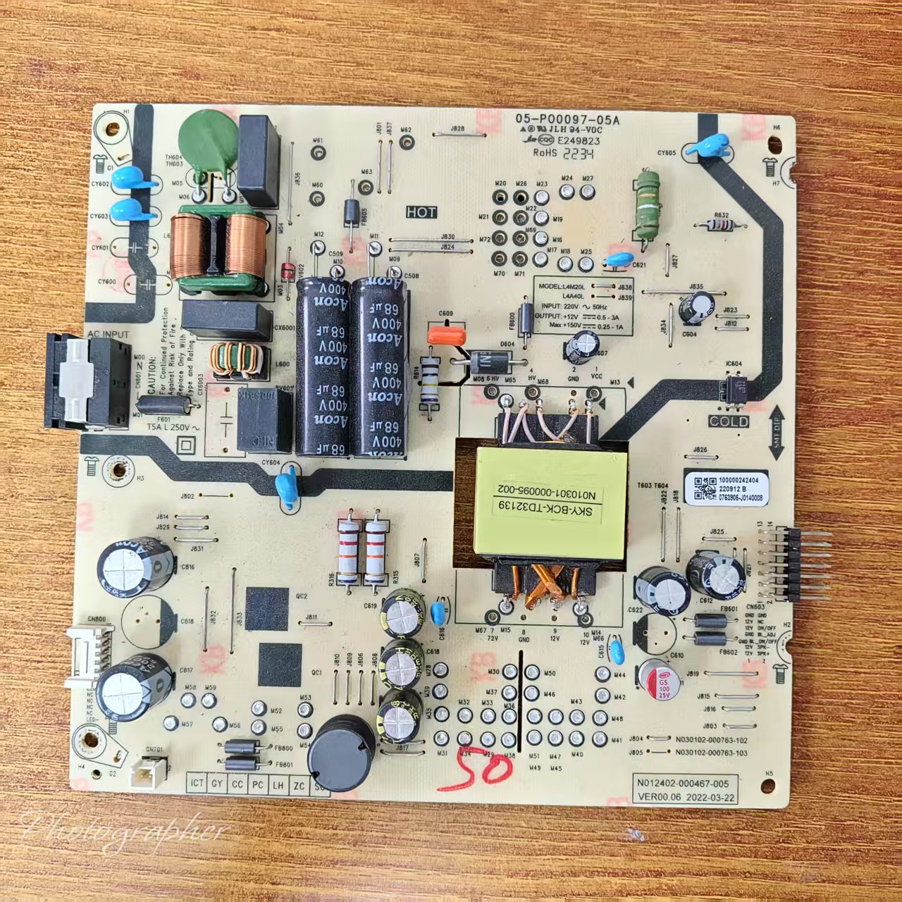 创维 50A2 50J3电视电源板05-P00097-05A N012402-000467-005现货
