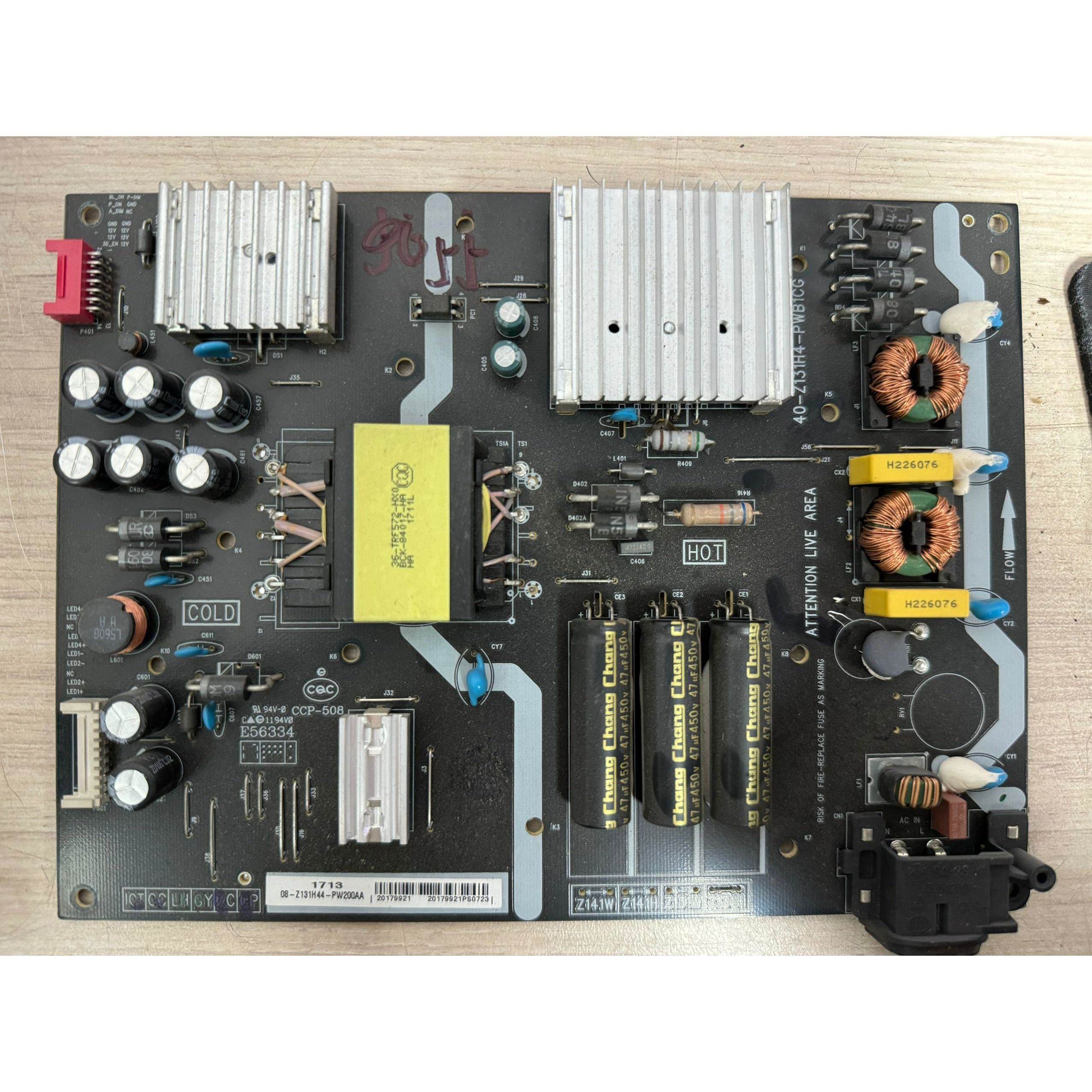 瑞现货原装雷鸟I55UC-UI I55C-UI 电视电源板40-Z131H4-PWB1CG 测