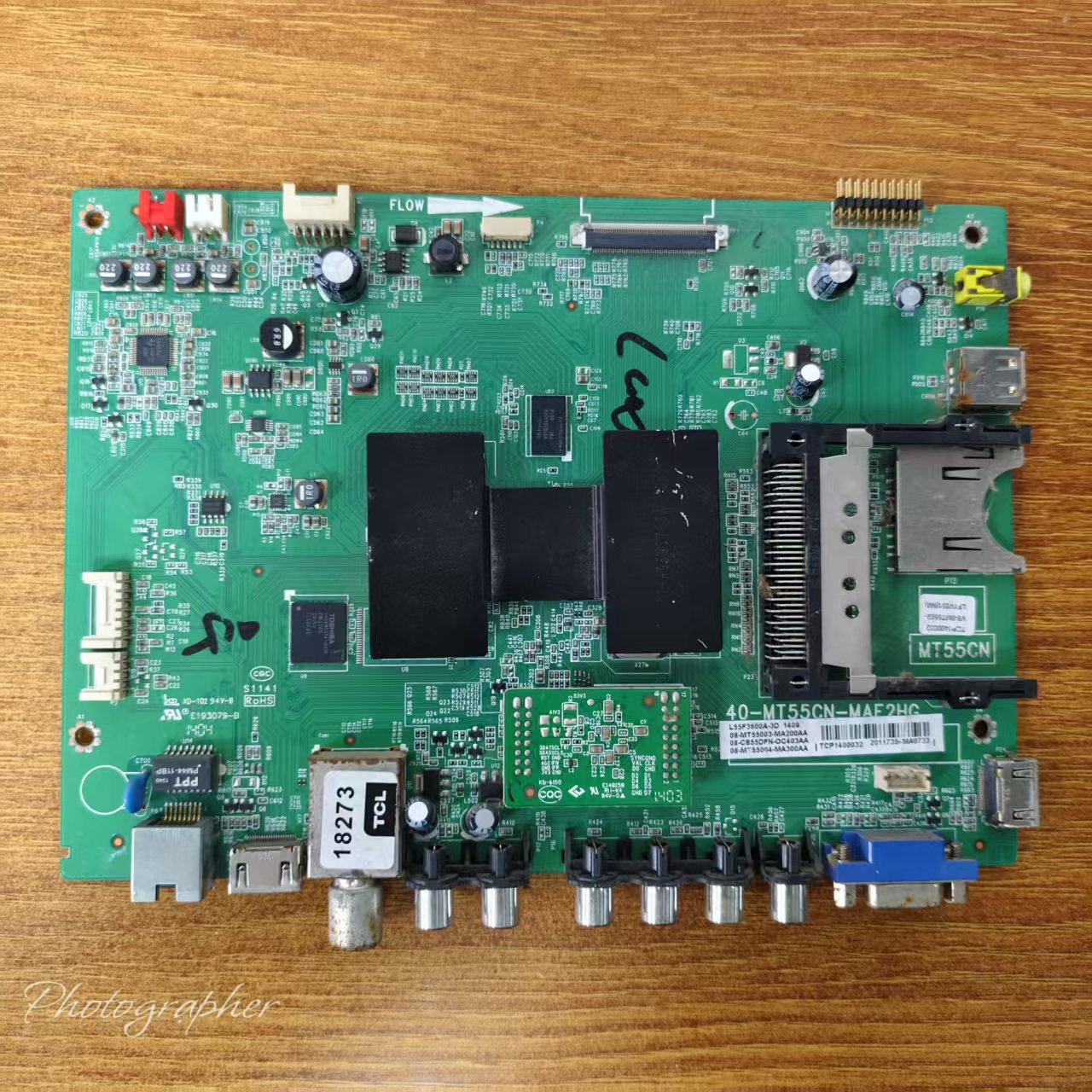 原装TCL L55F3600A-3D主板40-MT55CN-MAE2HG配屏LVF550SE4L电路板