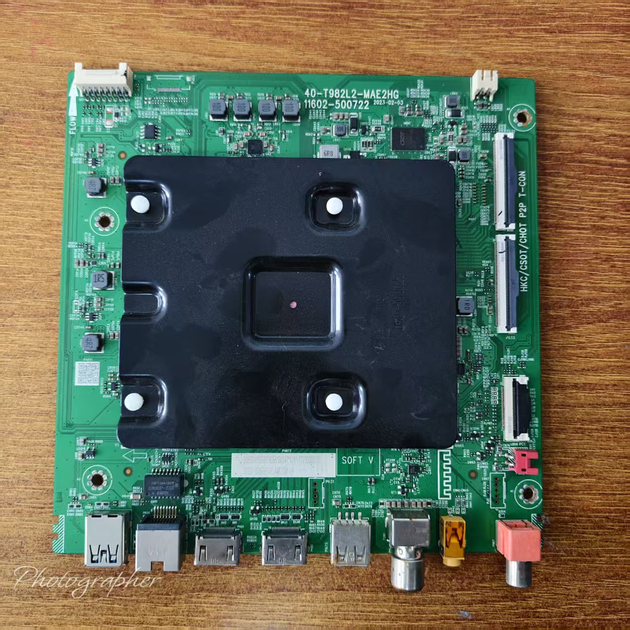 原装现货 TCL 75V8E电视主板40-T982L2-MAE2HG屏LVU750NDEL实拍图