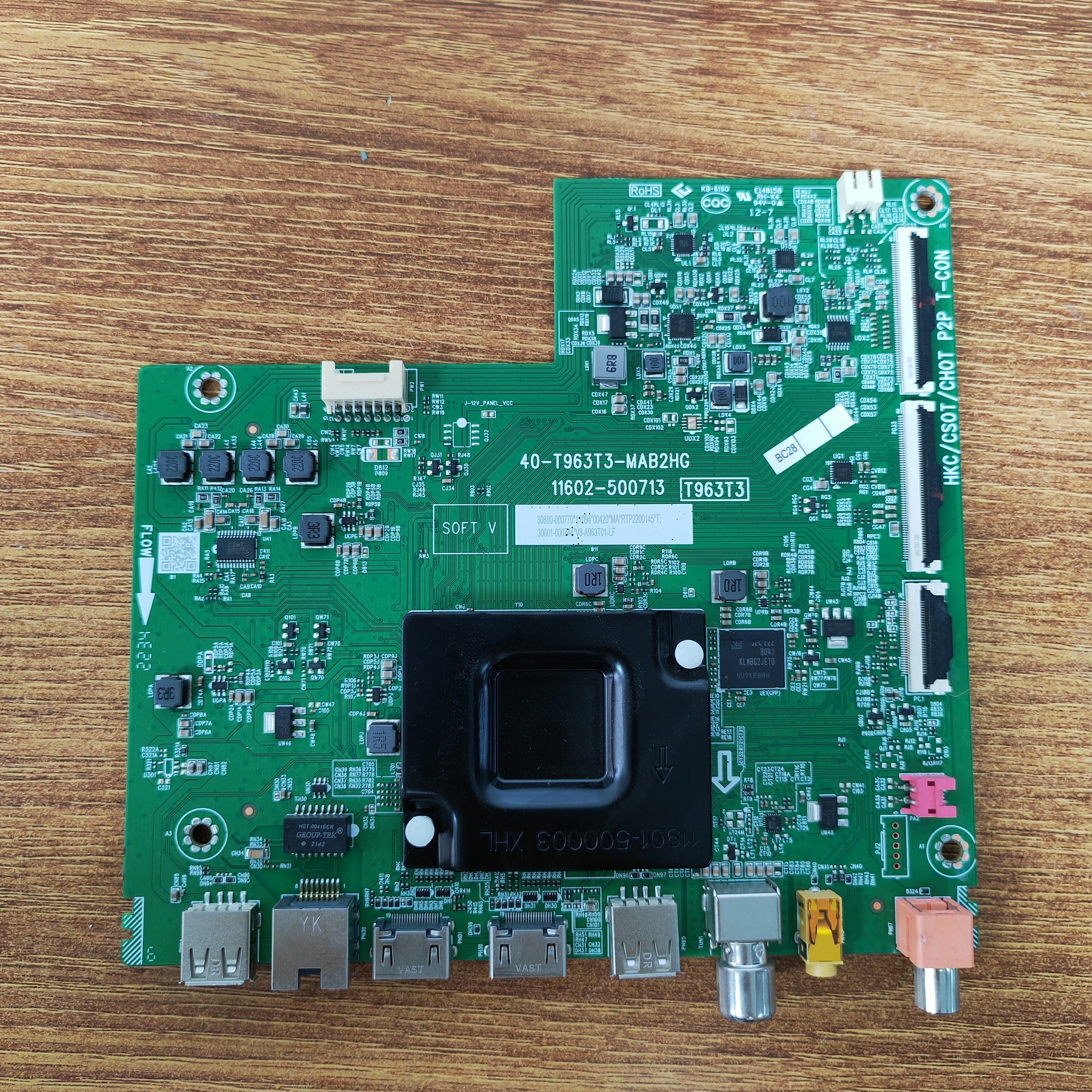 乐华65U52主板40-T963T3