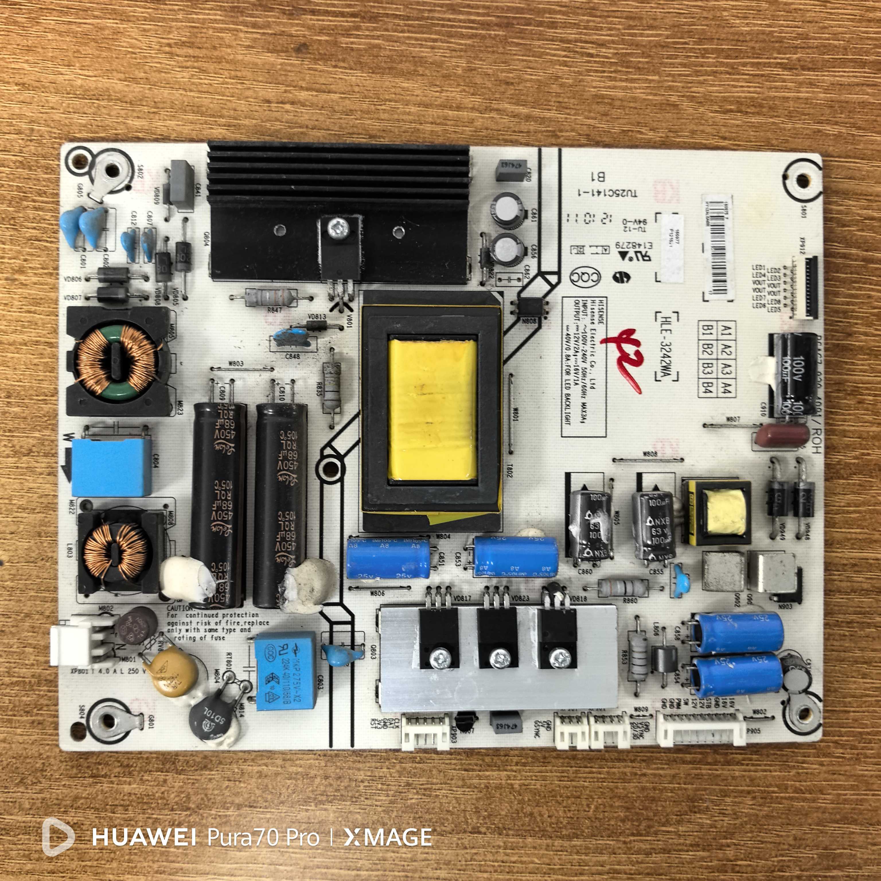 原装海信 LED42EC330J3D 42K280J3D电源板RSAG7.820.4981/ROH实拍