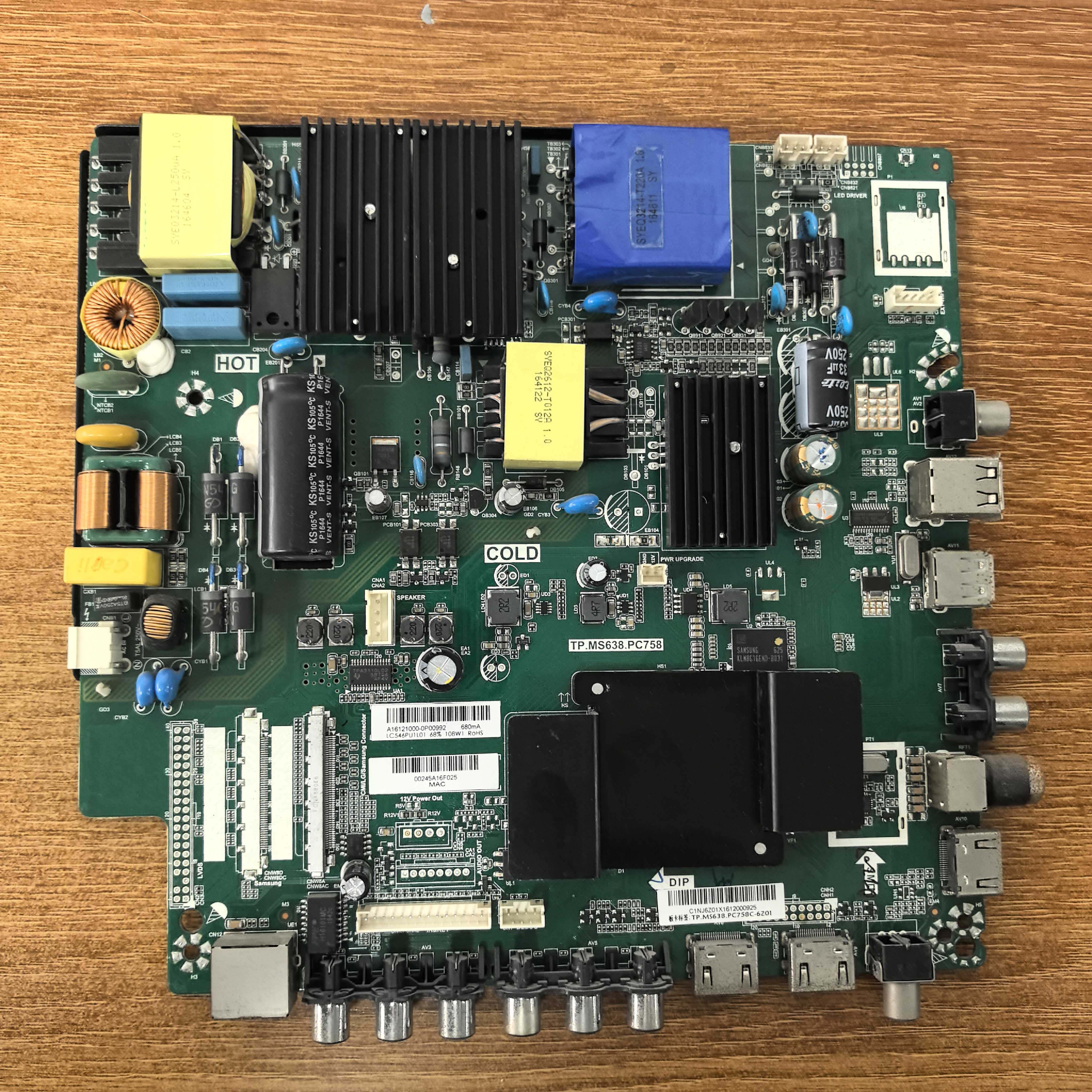 先锋LED-55U760电视主板