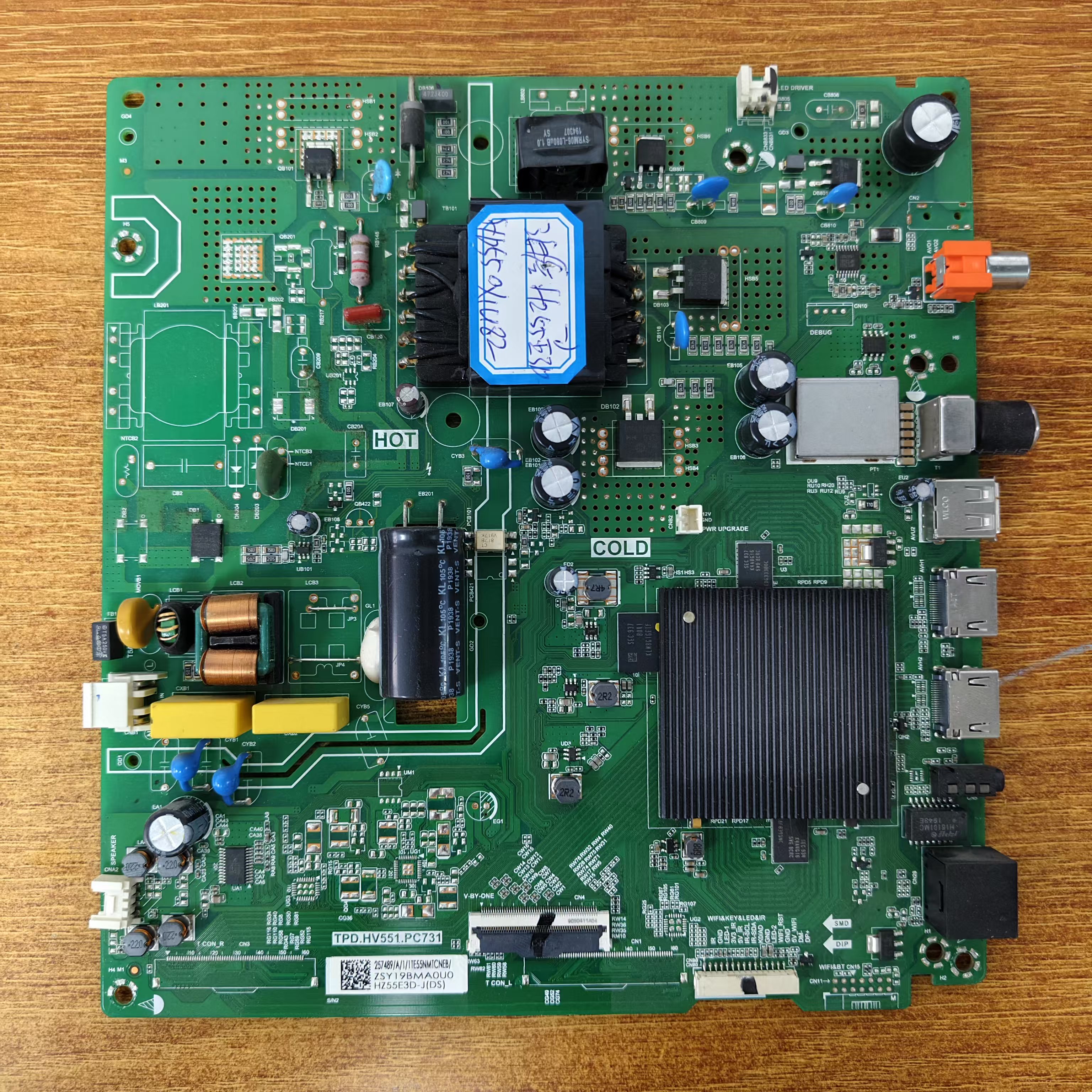原装现货海信HZ55E3D-J电视主板TPD.HV551.PC731屏HD550X1U82试好