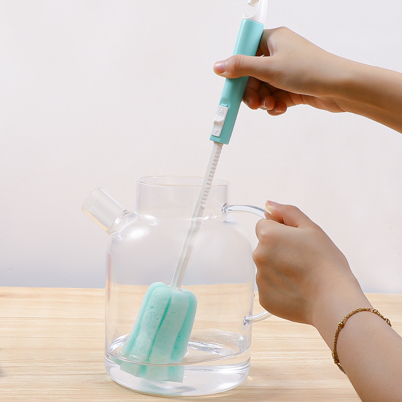 日本进口长柄可伸缩瓶刷清洁刷