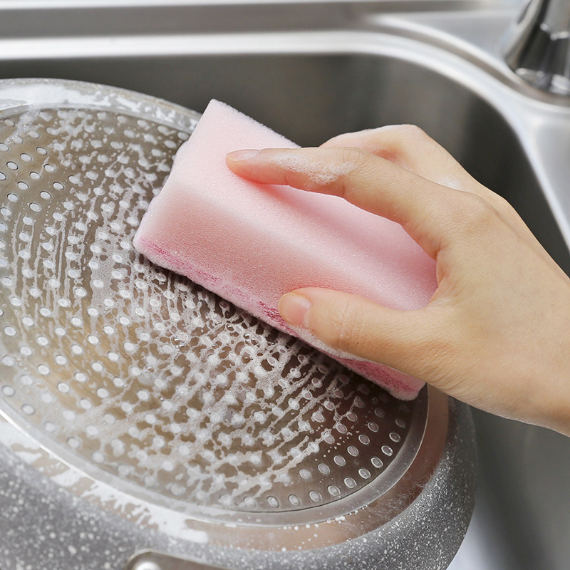 日本海绵擦洗锅擦去污洗碗布清洁海绵不沾油厨房抹布百洁布刷碗