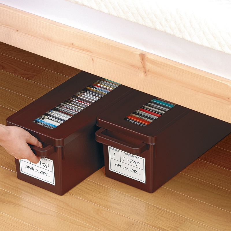 光盘收纳盒CD盒日本进口整理有盖