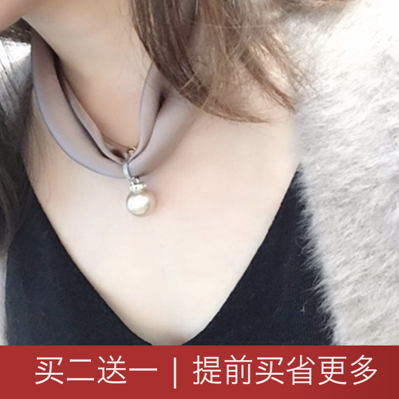Silk small square Necklace Silk scarf mulberry silk Necklace clavicle Pearl Pendant scarf Scarf Wrist bandin the Accessories/Leather belt/Hat/Muffler , Muffler/Scarves/Shawl  category - from Buy2taobao.com to provide professional Taobao agent buy service