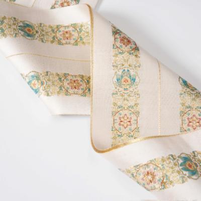 眉子织金妆花汉服衣缘领缘青衣轩