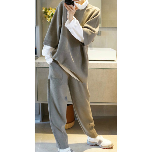 金家风尚高端100%纯山羊绒套装