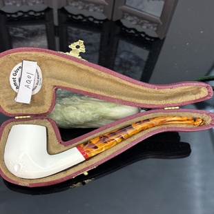 土耳其手工深层海泡石原石传统休闲小号入门新手弯斗直斗烟具烟斗