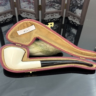 土耳其手工深层海泡石原石传统休闲中号小号新手弯斗直斗烟具烟斗