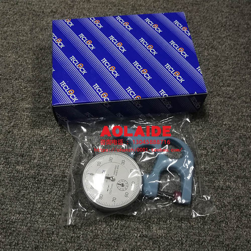 日本teclock得乐指针式厚度表SM-112-80g 测厚仪 量程10mm 0.01mm