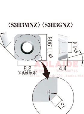 原装日本NICECUT富士元数控铣刀片S3H3MNZ NK2001 NK2020 NK6060
