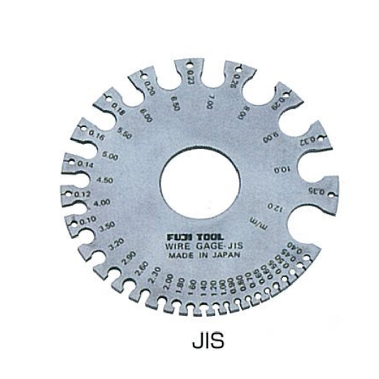 日本fujitool富士线规SWG/JIS/BSWG 测量金属线等线材的粗厚度