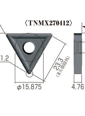 日本NICECUT富士元数控铣刀片TNMX270412 AA20T AC15N 涂层车刀粒