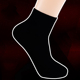 短袜秋冬季 加大码 中筒男袜子男士 纯棉防臭黑色大号加肥长筒长袜45