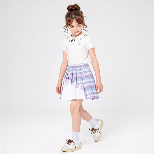 迪士尼女童套装裙装夏季新款穿搭
