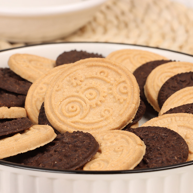 爱比可小甜甜曲奇饼干乌克兰进口焦糖味巧克力味饼干网红零食