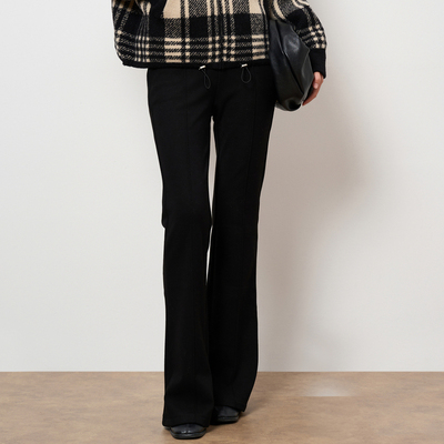 秋冬显瘦休闲复古风垂感长裤子女