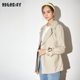 外套女气质通勤收腰马夹风衣两件套ins 领长袖 highday轩日春季 西装