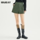 新款 高腰休闲裤 女复古千鸟格短裤 highday轩日2024冬季 直筒裤 子ins