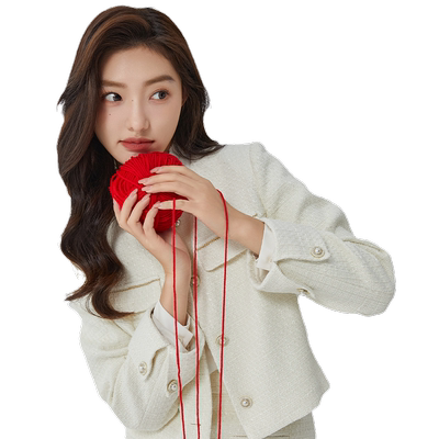 轩日单排扣小香风短外套