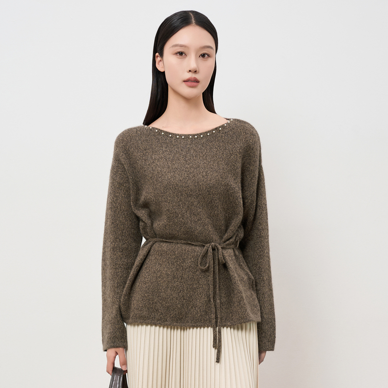 轩日兔毛宽松显瘦减龄收腰毛衣