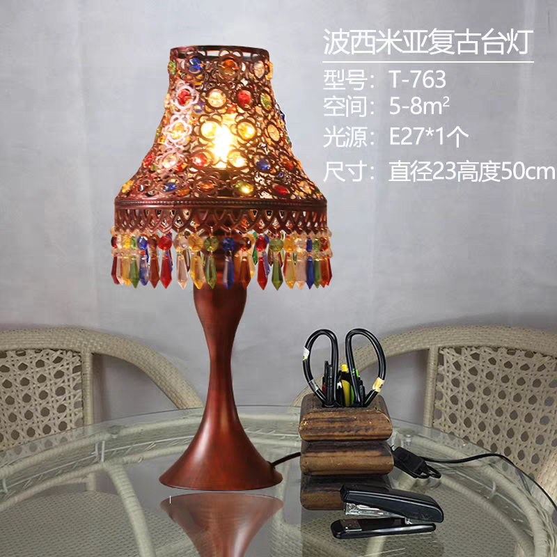 欧式台灯卧室床头灯家用红色客厅欧式床头柜婚房可调光装饰婚庆灯