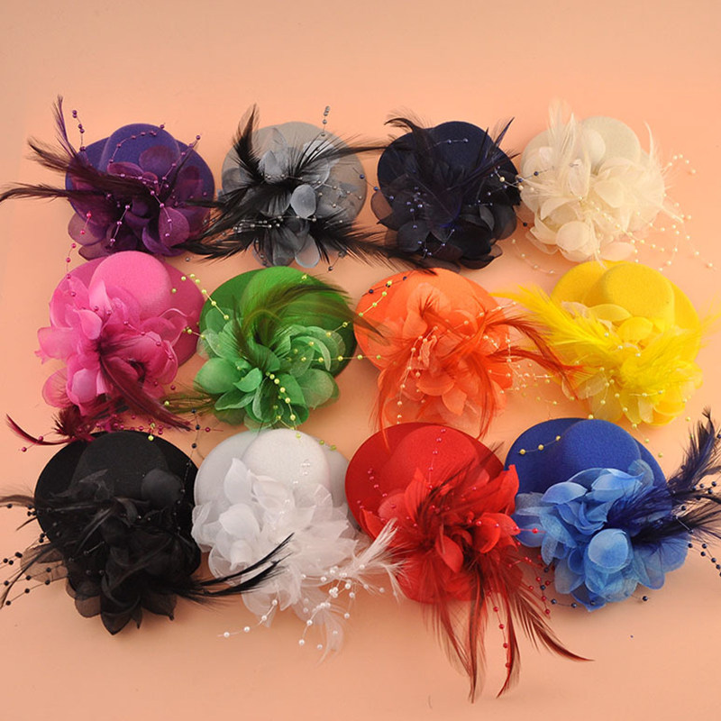 儿童帽子女童舞台表演发夹小女孩羽毛小礼帽学生舞蹈演出配饰头饰,童装/婴儿装/亲子装,发饰,淘宝优惠券,粉丝福利购,淘宝优惠卷