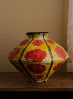 Y1503-2,Y813-1,Y1503-1景德镇陶瓷花器室内桌面摆件飞碟罐