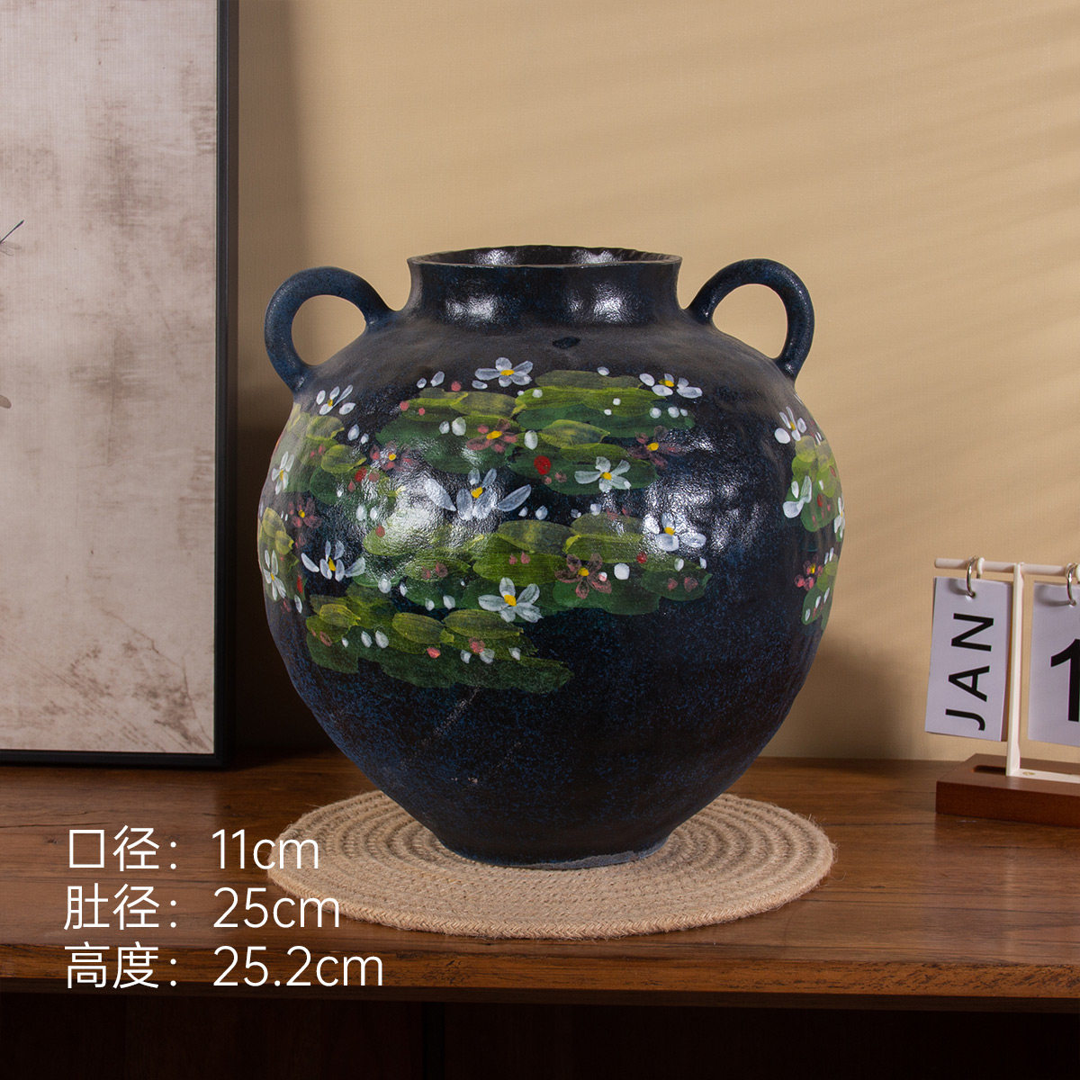 C057 A007 景德镇陶瓷花器室内桌面摆件（高26口11.5肚20）,家居饰品,装饰摆件,淘宝优惠券,粉丝福利购,淘宝优惠卷
