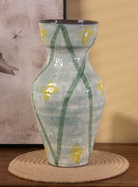 C036 H070Z8 景德镇陶瓷花器室内桌面摆件（高29口11.5）