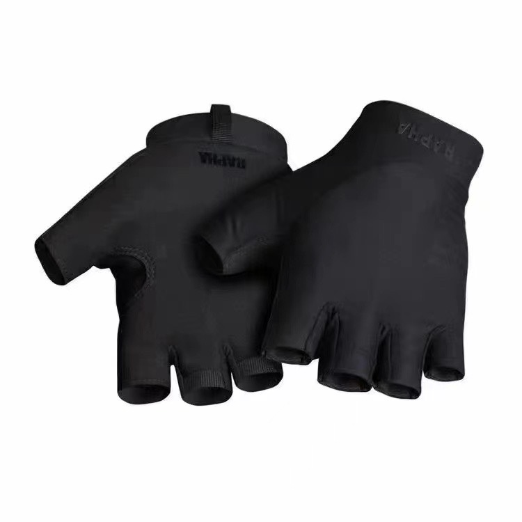 Rapha pro team mitts竞技骑行男女短指半指手套 春夏款