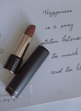 Lancome/兰蔻菁纯黑管雾面口红唇膏粉金宝石切面62s/274/82/507