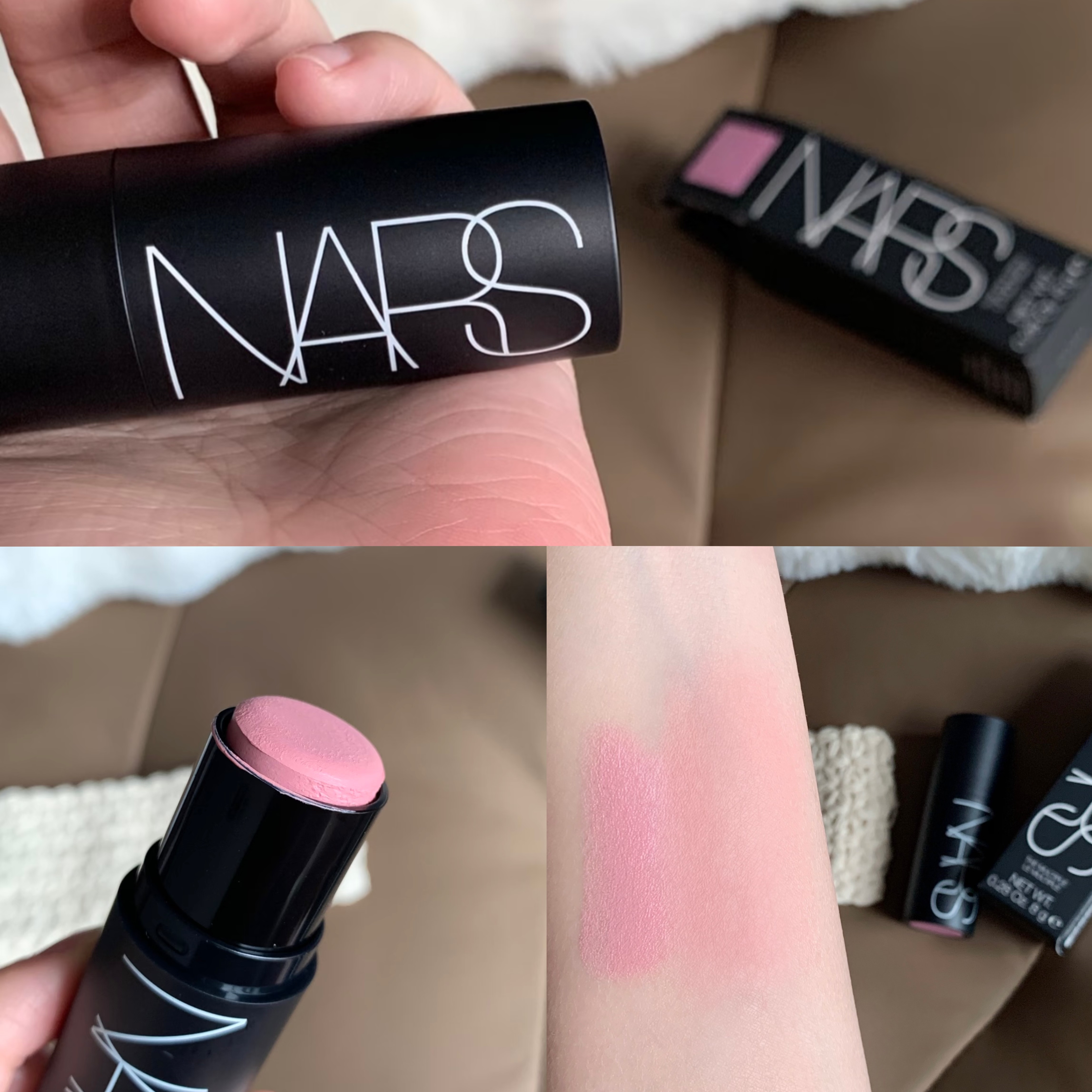 Nars腮红棒swing 亮采多用膏 细腻贴服自然好晕染爱欲 behave显白