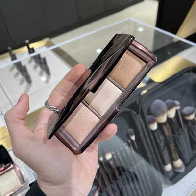 现货Hourglass限定三色高光盘 修容提亮腮红修颜立体光泽一盘多用